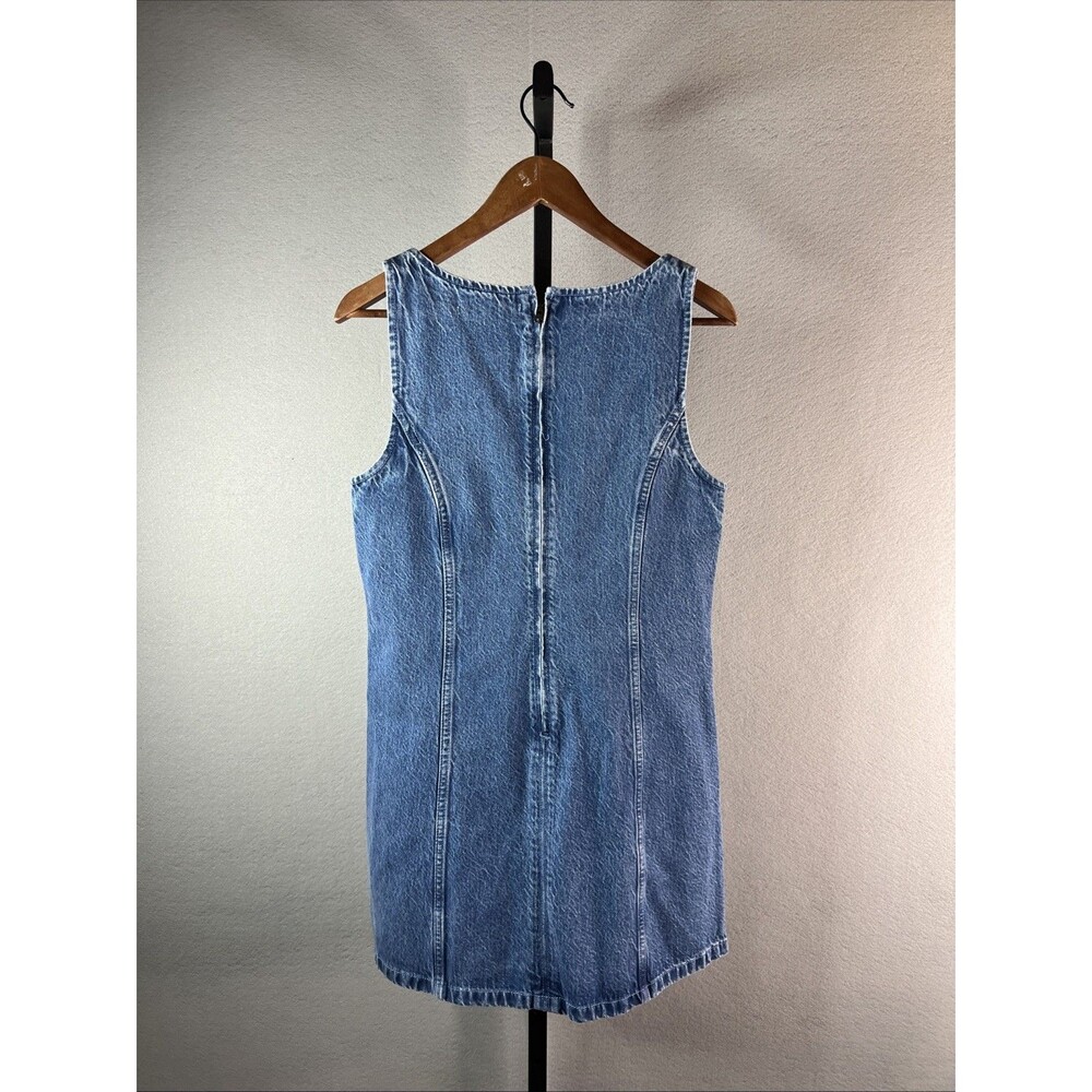 Abercrombie & Fitch Light Blue Denim Mini Dress - Picture 3 of 10